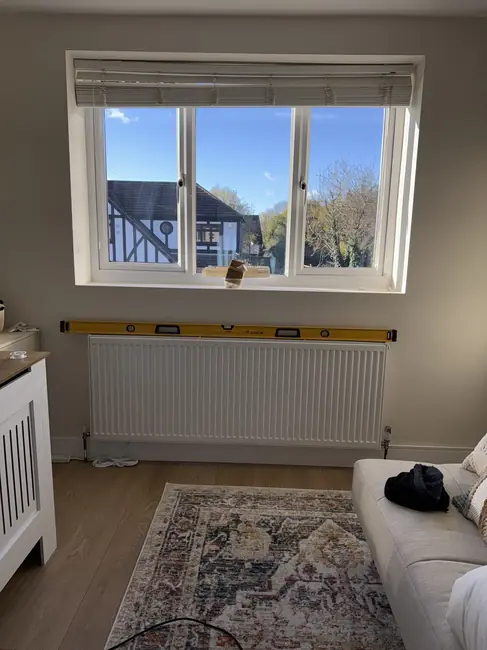 Designer radiator installation